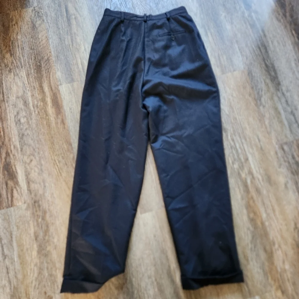 Ralph Lauren Womens Wool Dress Pants Size 8 Petite Euc